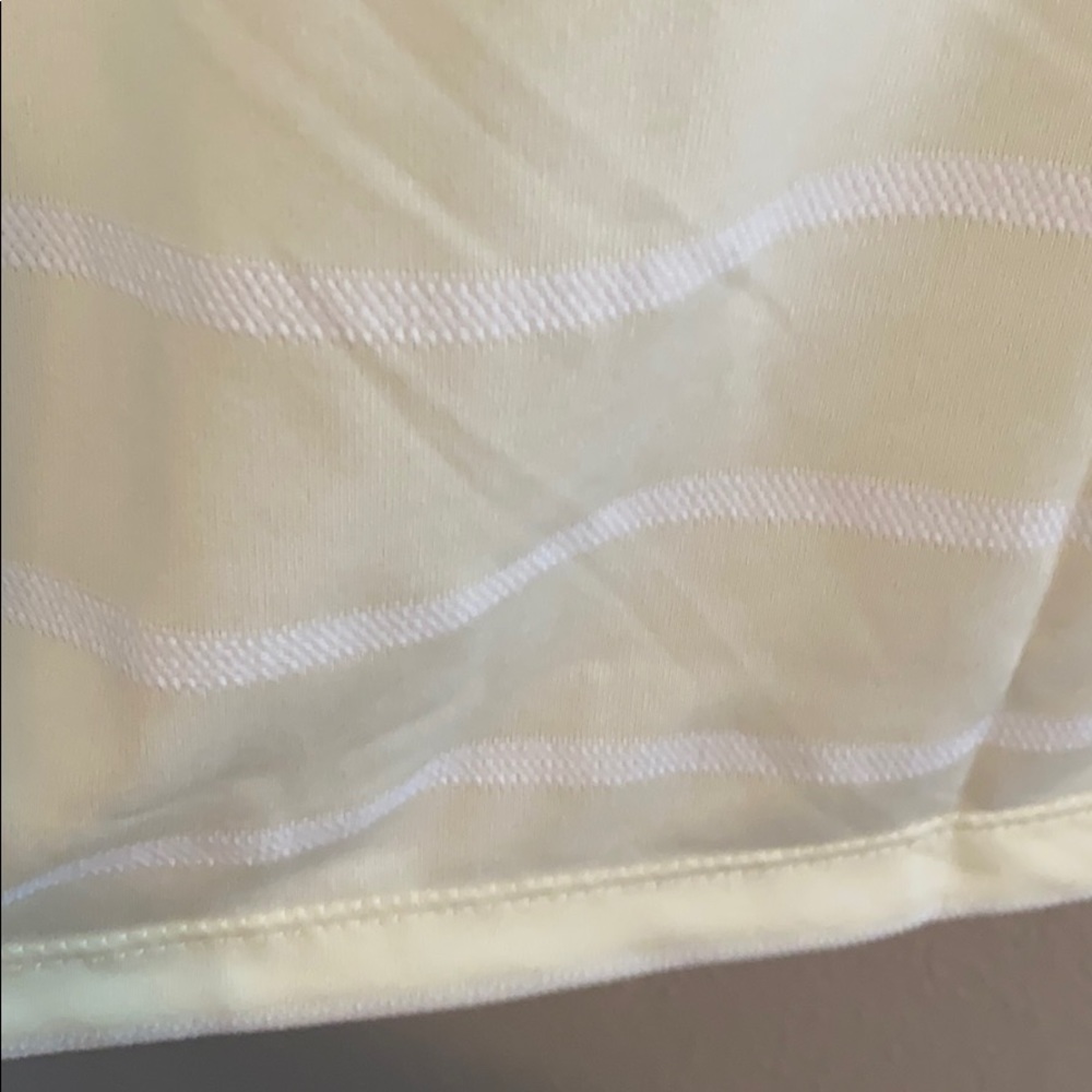 NWT! Nike Golf Dri-Fit striped polo. Pale yellow